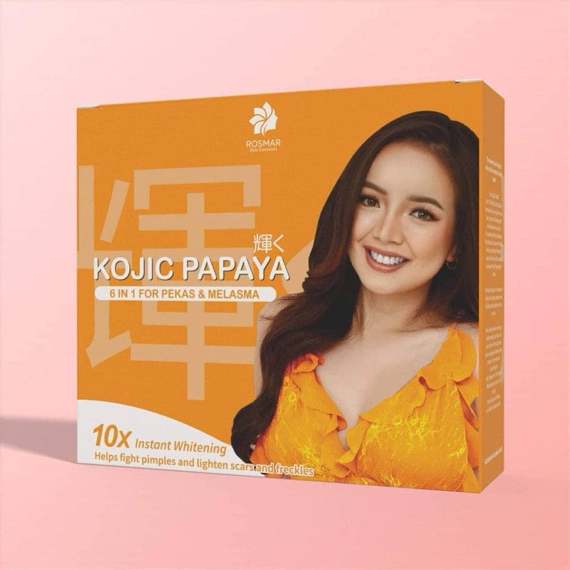 ROSMAR KOJIC PAPAYA SET 6IN1 FOR PEKAS & MELASMA,DARK SPOTS REMOVAL & PIMPLES Rosmar Online Shop 1 PAPAYA SET