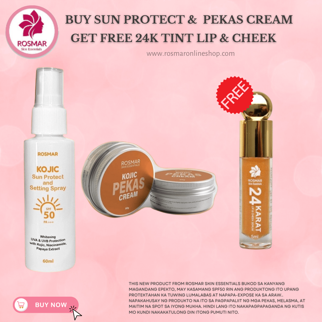 ROSMAR KOJIC PEKAS CREAM 50G PLUS KOJIC SUN PROTECT SUN SPRAY Moisturizers New Product Rosmar Online Shop
