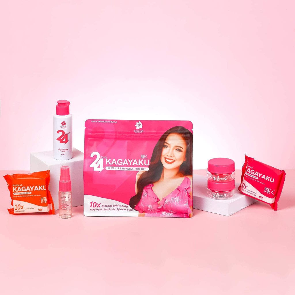 Rosmar REJUV - 24hrs Kagayaku Rejuvenating kit in 6in1 Pack Skincare Skin Repair Anti Aging Set Rosmar Online Shop