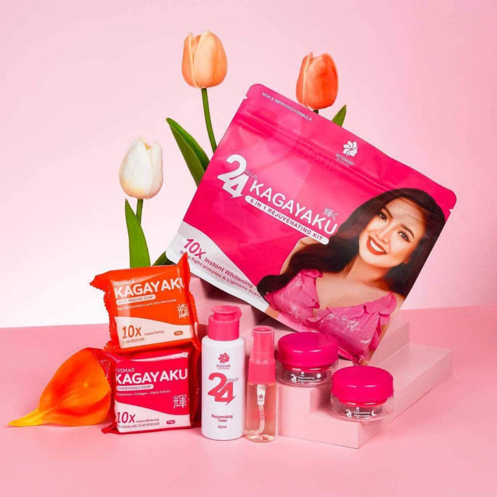 Rosmar REJUV - 24hrs Kagayaku Rejuvenating kit in 6in1 Pack Skincare Skin Repair Anti Aging Set Rosmar Online Shop