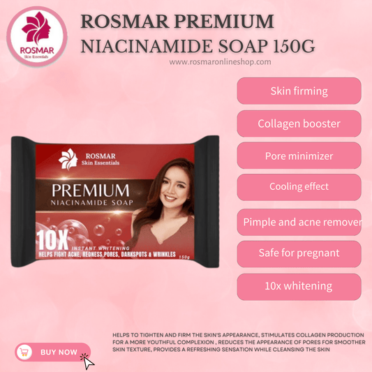 100% AUTHENTIC NIACINAMIDE SOAP 150g ROSMAR PREMIUM QUALITY Rosmar Online Shop 1 PIECE ONLY