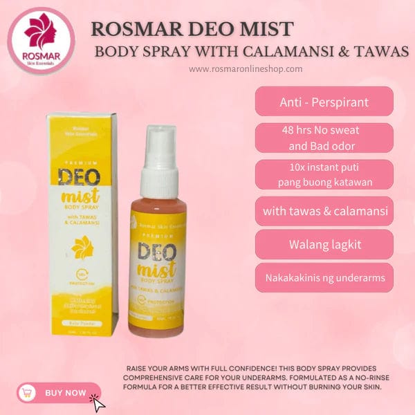 BEST SELLER Rosmar Inguinal Butt Cream, Underarm Whitening Cream And Deo Mist Rosmar Online Shop Deo MIst ONLY