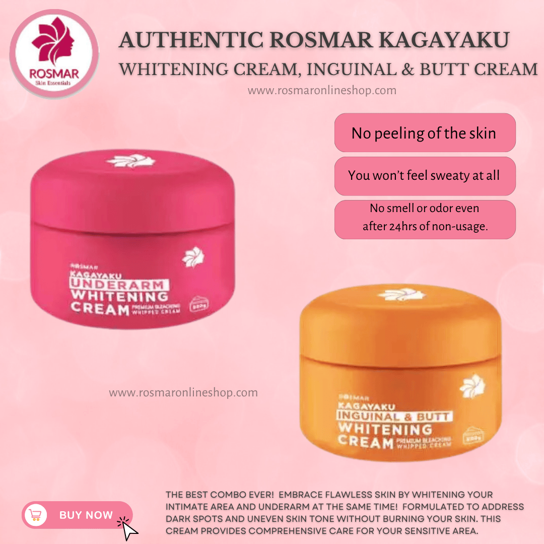 BEST SELLER Rosmar Inguinal Butt Cream, Underarm Whitening Cream And Deo Mist Rosmar Online Shop