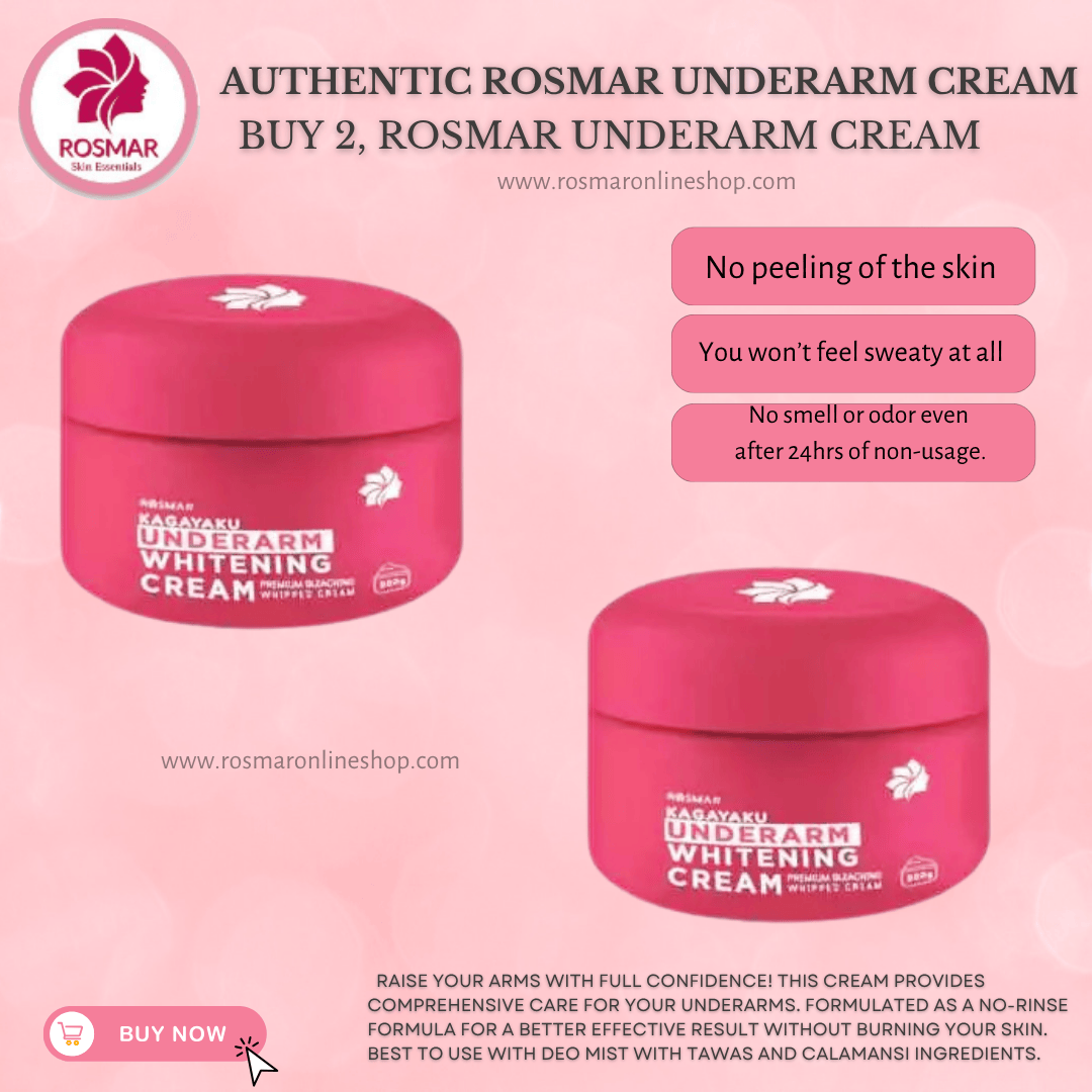 BEST SELLER Rosmar Inguinal Butt Cream, Underarm Whitening Cream And Deo Mist Rosmar Online Shop