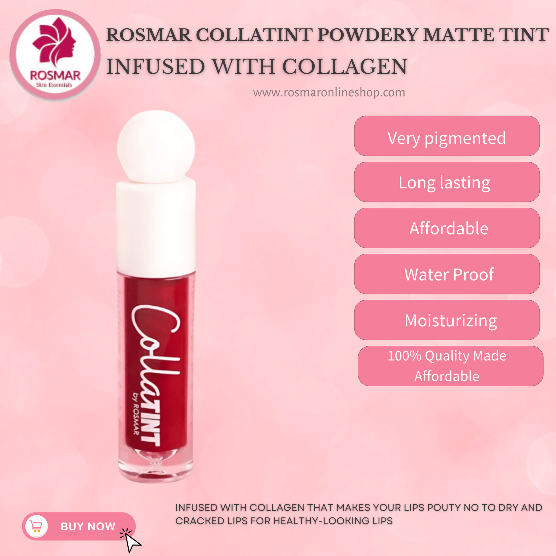 COLLATINT | Liptint with Collagen 10ml Rosmar Online Shop 1PC COLLATINT