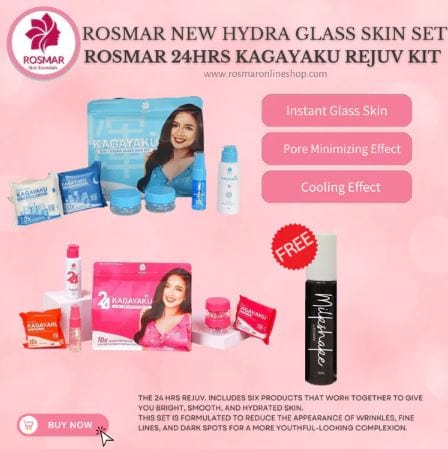 BEST SELLER SET! Rosmar REJUV - 24hrs Kagayaku Rejuvenating kit in 6in1 Pack Skincare Skin Repair Anti Aging Set