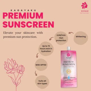 (LIMITED OFFER ONLY!) Premium Sunscreen Gel SPF50 50g Rosmar Kagayaku Rosmar Online Shop