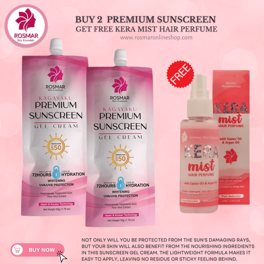 (LIMITED OFFER ONLY!) Premium Sunscreen Gel SPF50 50g Rosmar Kagayaku Rosmar Online Shop