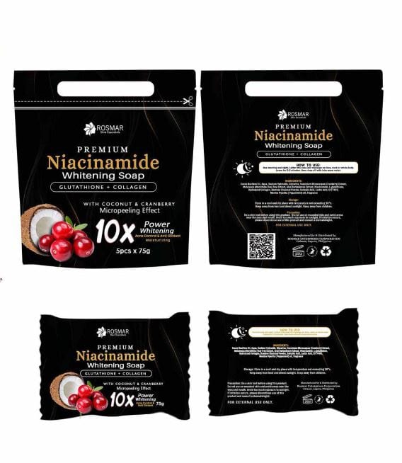 NEW PACKAGING ROSMAR NIACINAMIDE SOAP 150g ROSMAR PREMIUM QUALITY 100% AUTHENTIC Rosmar Online Shop 1 PIECE ONLY