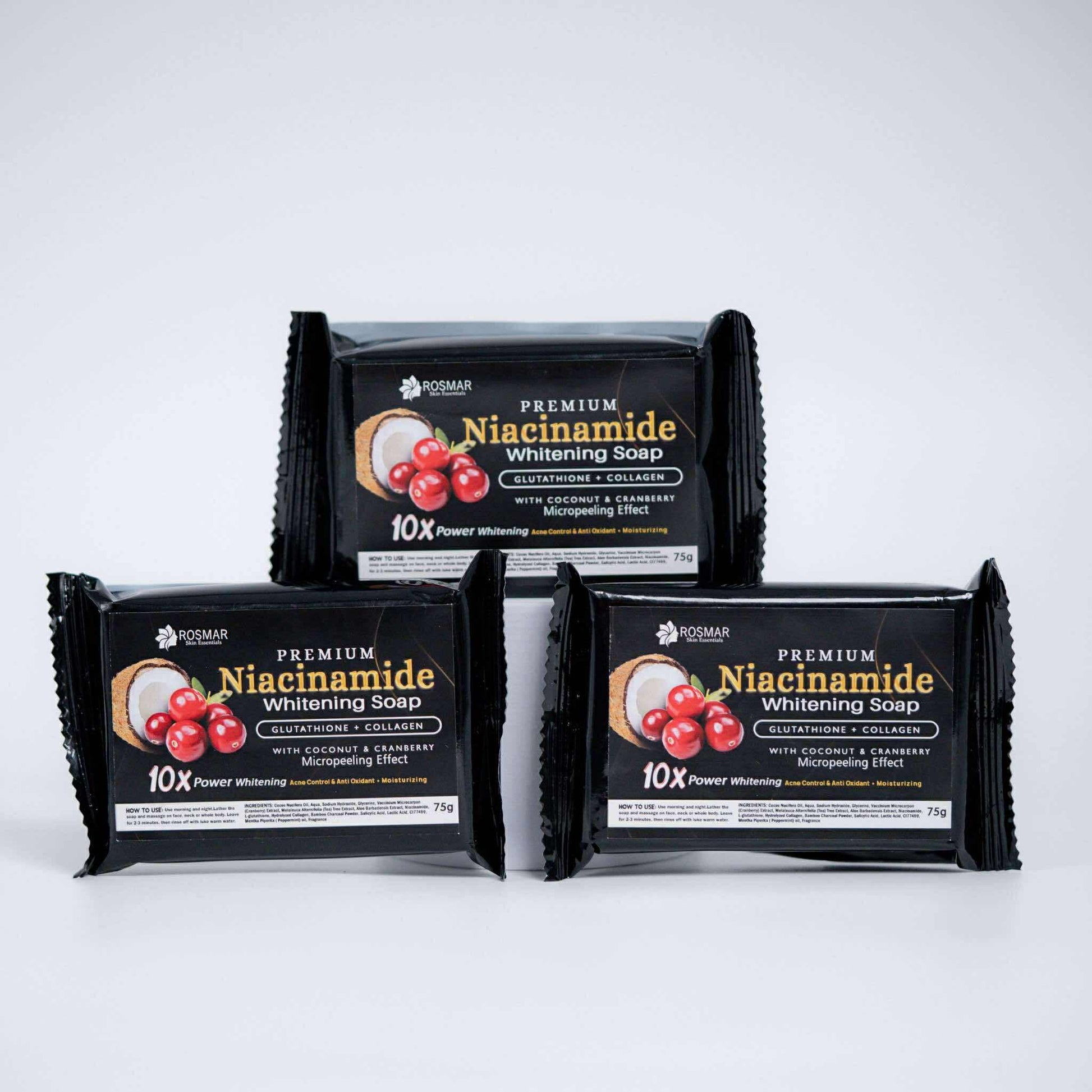 NEW PACKAGING ROSMAR NIACINAMIDE SOAP 75g ROSMAR PREMIUM QUALITY 100% AUTHENTIC Rosmar Online Shop