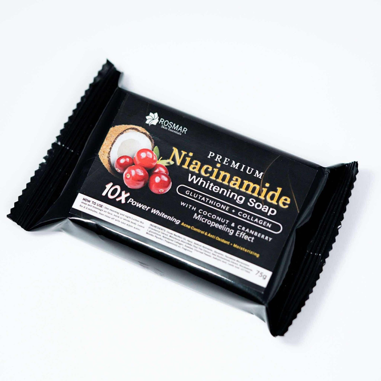 NEW PACKAGING ROSMAR NIACINAMIDE SOAP 75g ROSMAR PREMIUM QUALITY 100% AUTHENTIC Rosmar Online Shop