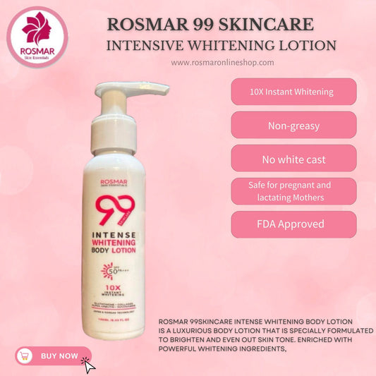 Rosmar 99 Skincare Intense Whitening Lotion | 100ml Rosmar Online Shop