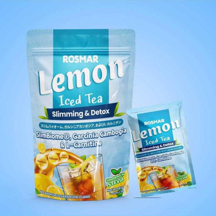 Rosmar Detox Drinks New Pack 7 Sachets per pack All Skin Types Rosmar Online Shop LEMON ICED TEA