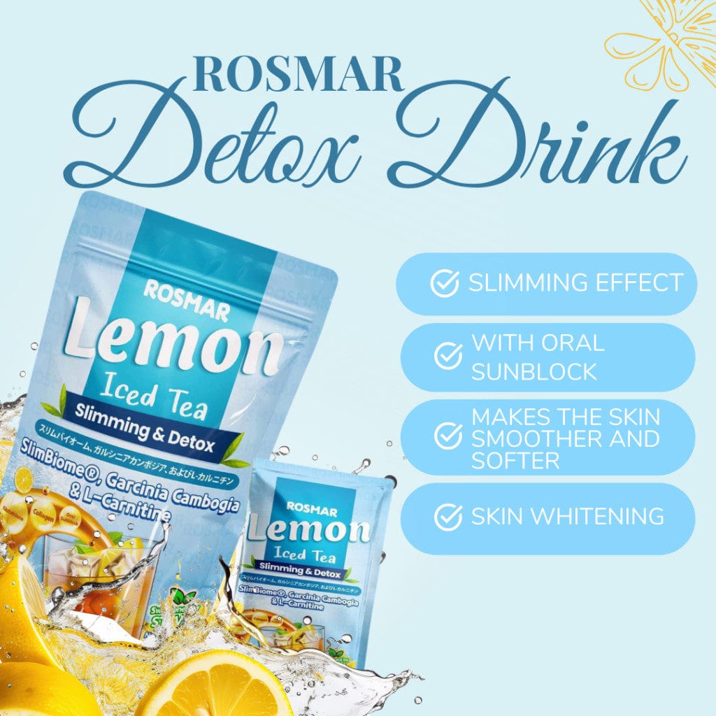 Rosmar Detox Drinks New Pack 7 Sachets per pack All Skin Types Rosmar Online Shop