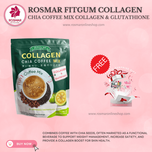 ROSMAR FITGUM COLLAGEN CHIA COFFEE MIX AND ROSMAR FITGUM ACAI BERRY Rosmar Online Shop FITGUM COLLAGEN + FREE GIFT