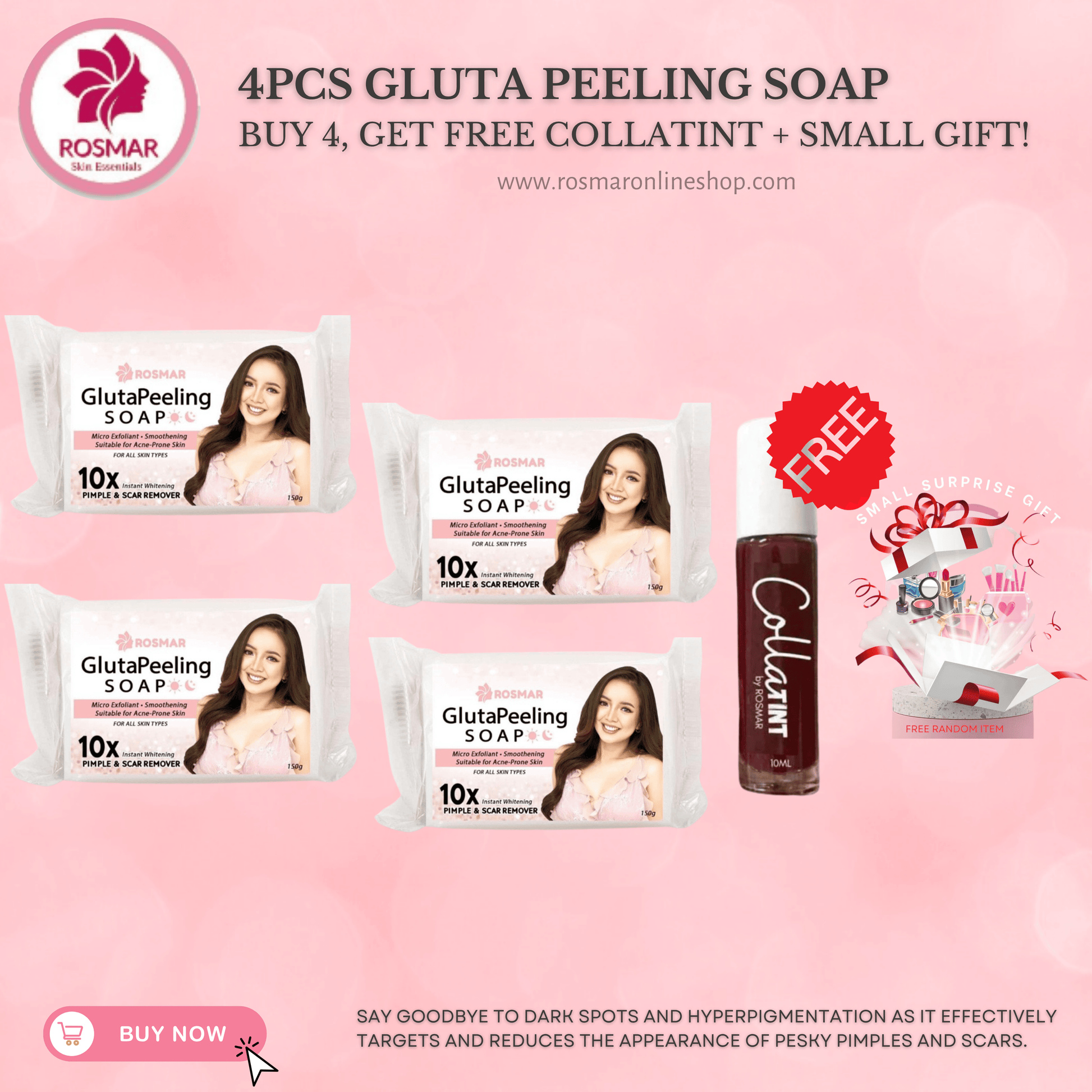 ROSMAR GLUTATHIONE PEELING SOAP - ALL TIME BEST SELLER SOAP Rosmar Online Shop