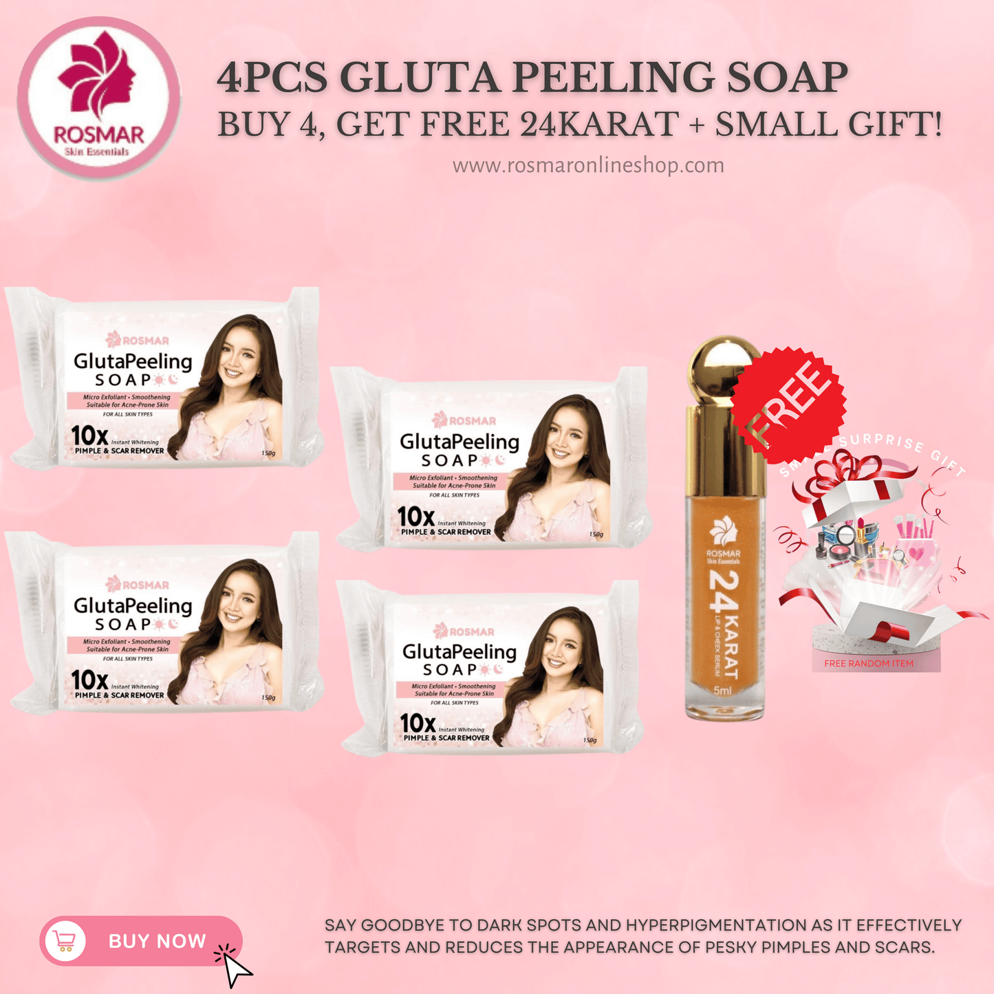 ROSMAR GLUTATHIONE PEELING SOAP - ALL TIME BEST SELLER SOAP Rosmar Online Shop