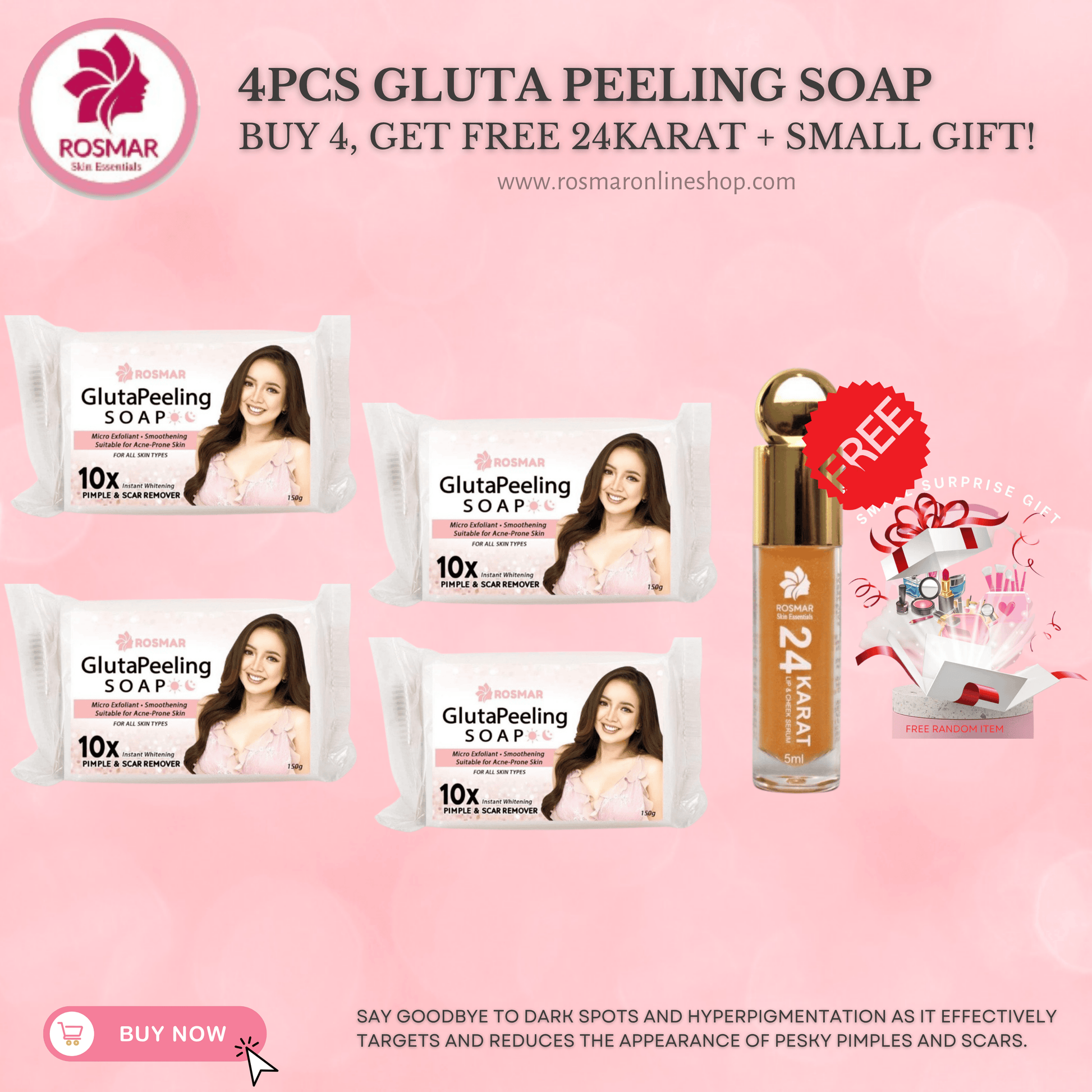 ROSMAR GLUTATHIONE PEELING SOAP - ALL TIME BEST SELLER SOAP Rosmar Online Shop
