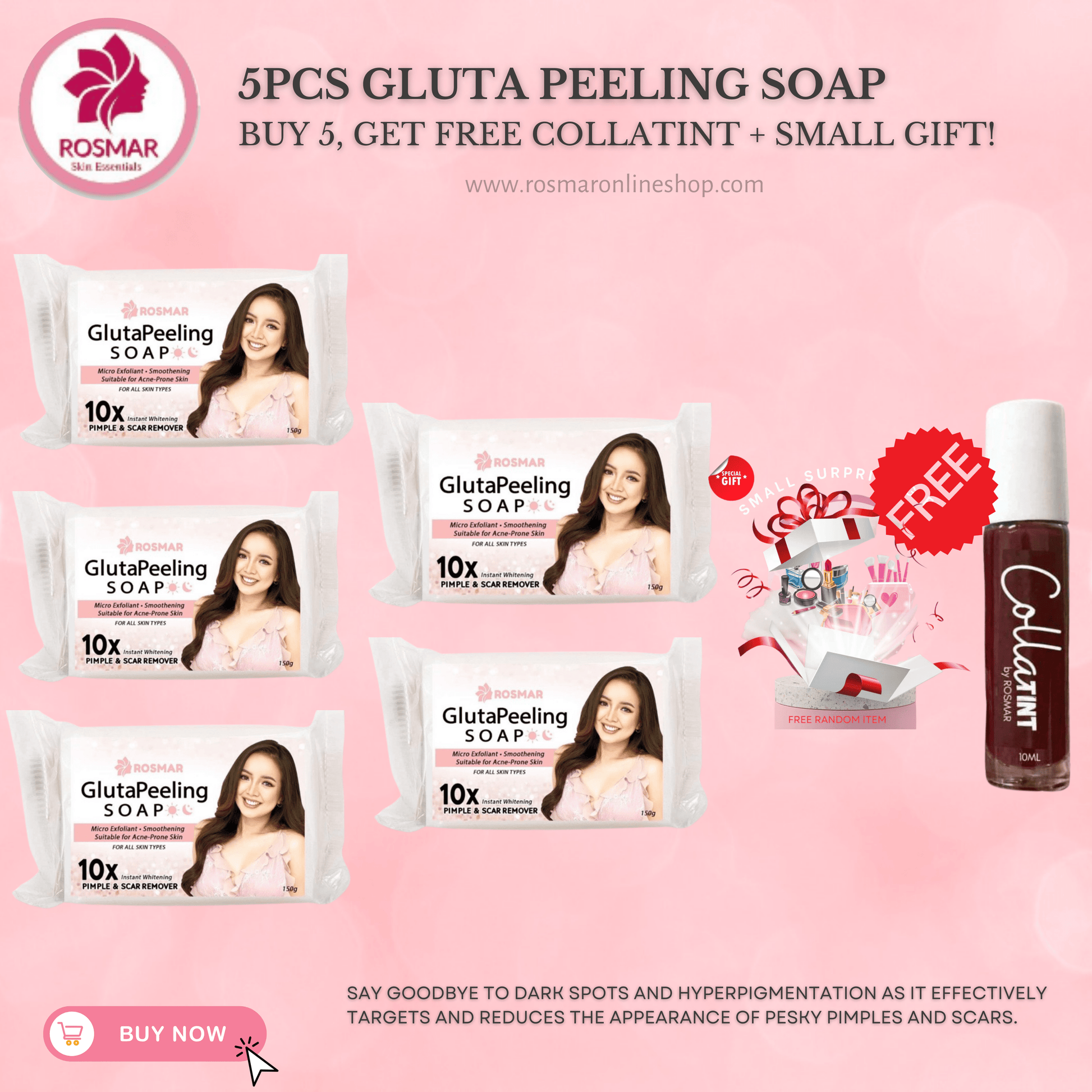 ROSMAR GLUTATHIONE PEELING SOAP - ALL TIME BEST SELLER SOAP Rosmar Online Shop