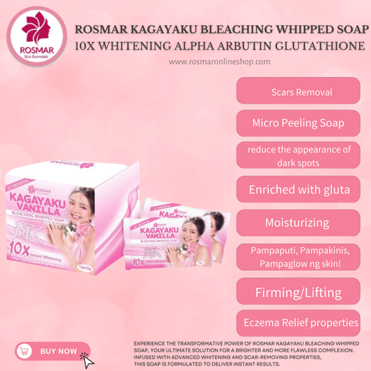 Rosmar Kagayaku Bleaching Whipped Soap 75g NEW PACKAGING (per piece) Rosmar Online Shop VANILLA WHIPPED SOAP