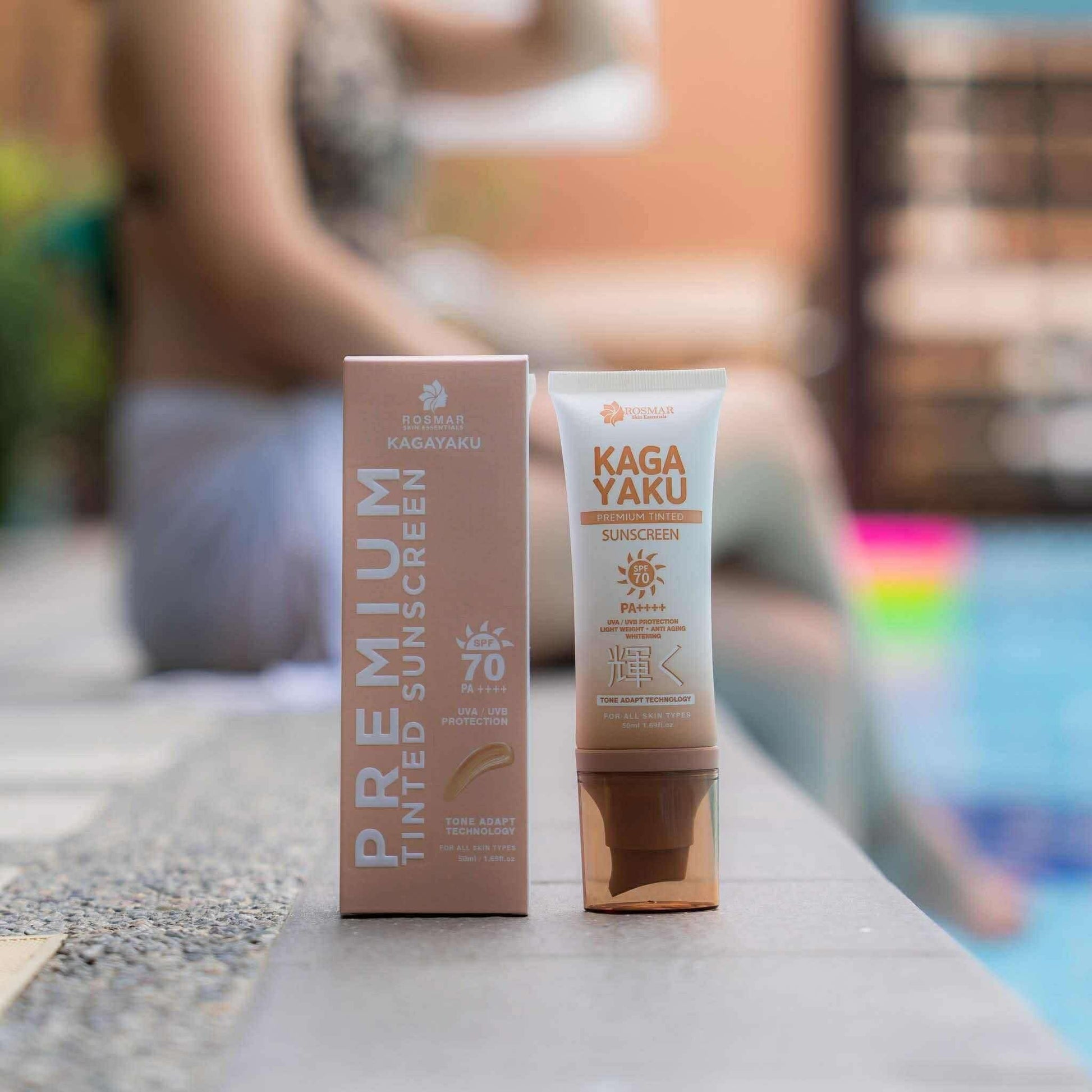 Rosmar Kagayaku Premium Tinted Sunscreen SPF 70 PA ++++ Rosmar Online Shop