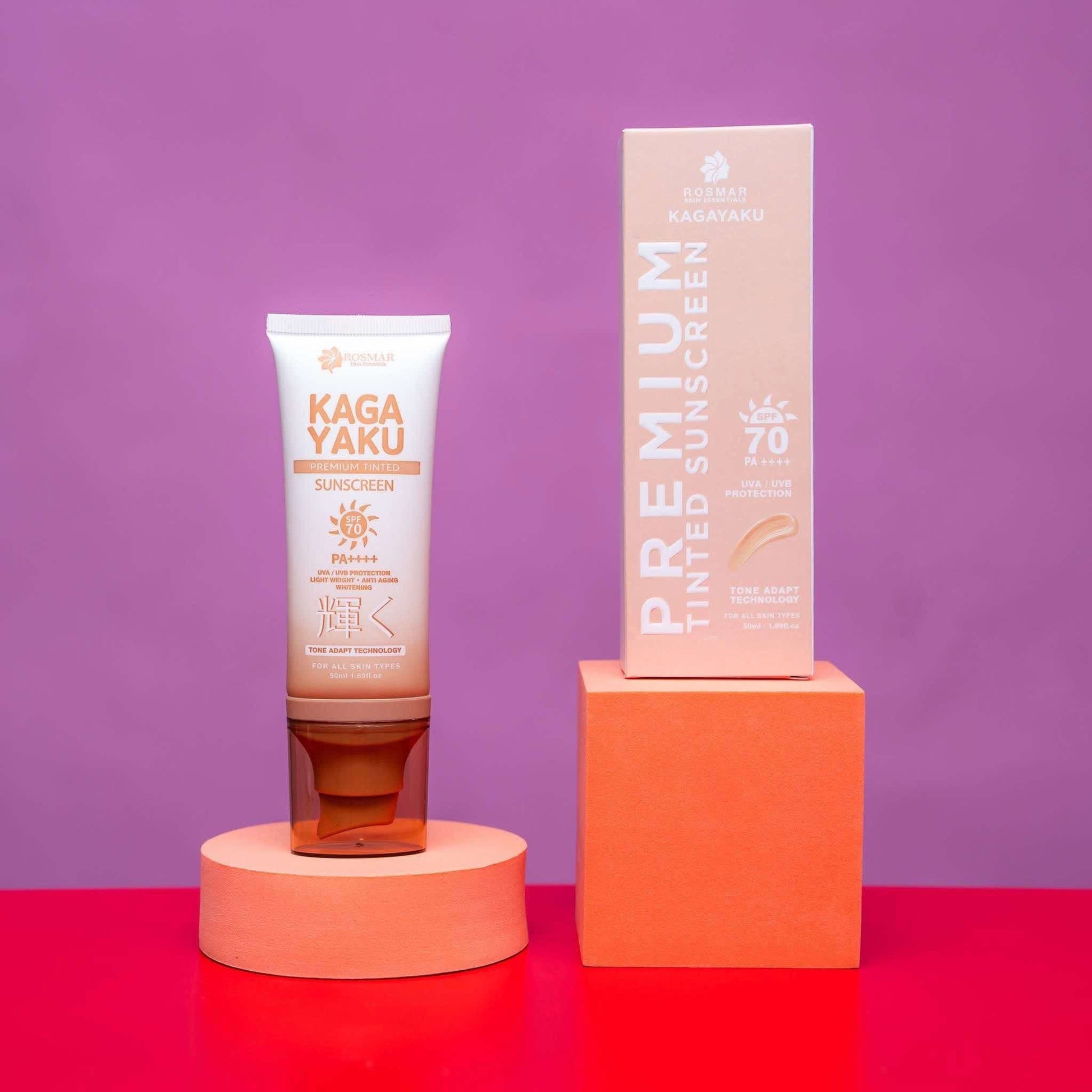 Rosmar Kagayaku Premium Tinted Sunscreen SPF 70 PA ++++ Rosmar Online Shop