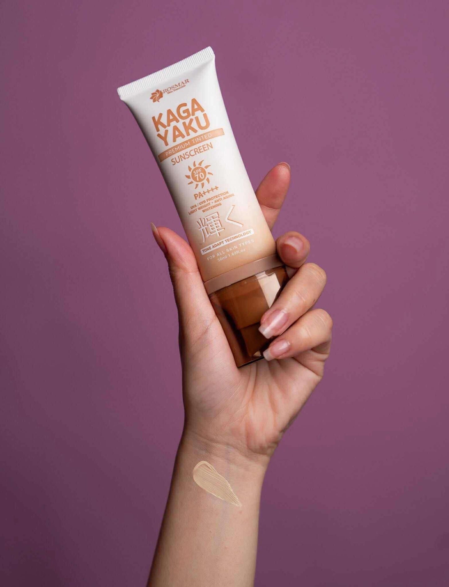 Rosmar Kagayaku Premium Tinted Sunscreen SPF 70 PA ++++ Rosmar Online Shop