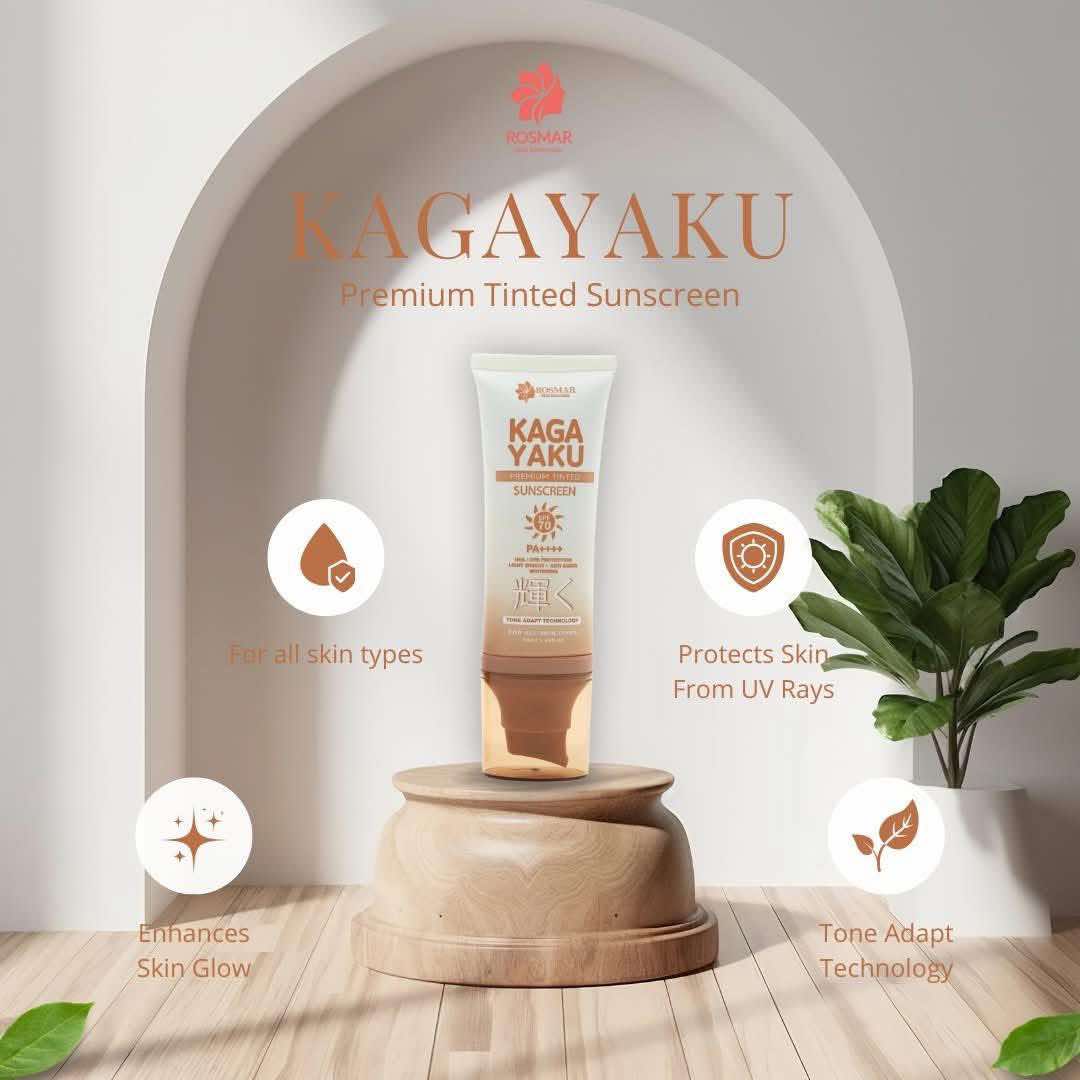Rosmar Kagayaku Premium Tinted Sunscreen SPF 70 PA ++++ Rosmar Online Shop