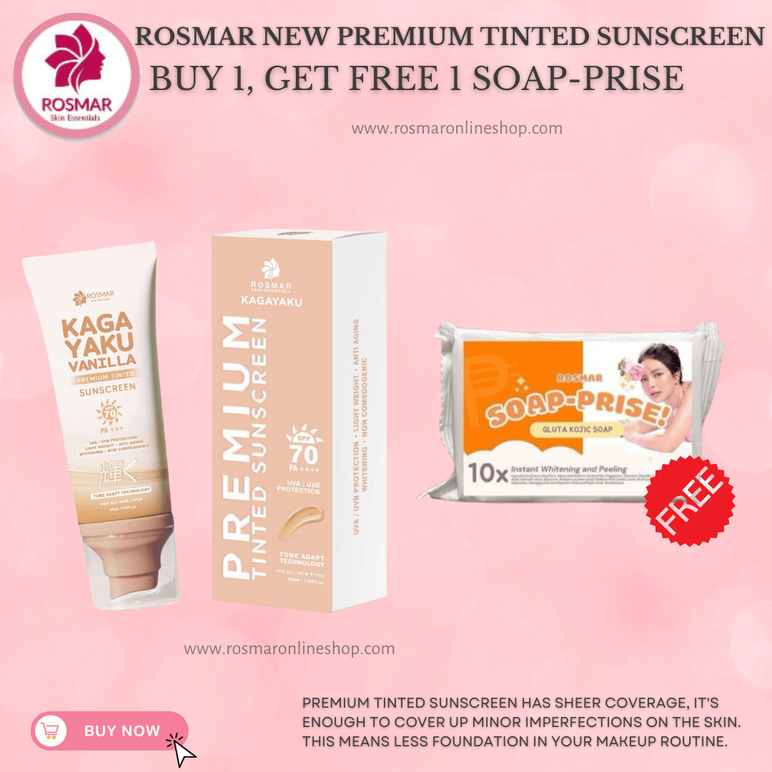 Rosmar Kagayaku Premium Tinted Sunscreen SPF 70 PA ++++ Rosmar Online Shop