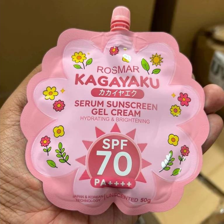ROSMAR KAGAYAKU Serum Gel Sunscreen Hydrating & Brightening Spf70 PA++++ Rosmar Online Shop