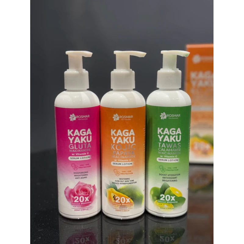 Rosmar Kagayaku Trio Serum Lotion Kojic Papaya Gluta Tawas Calamansi Niacinamide Vit C Rosmar Online Shop