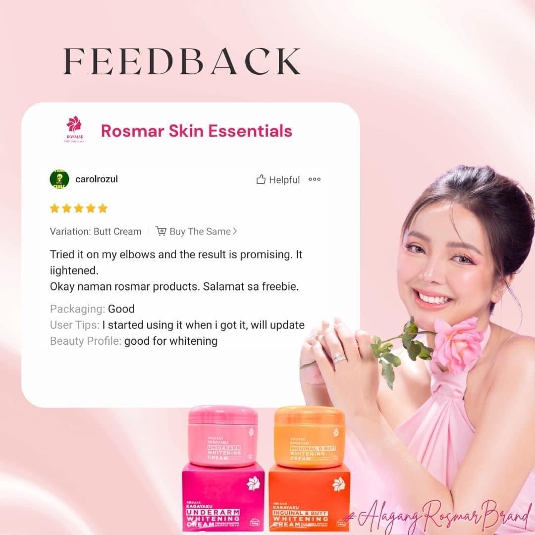 Rosmar Kagayaku Underarm Whitening Cream, Inguinal & Butt Cream And Deo Mist Rosmar Online Shop