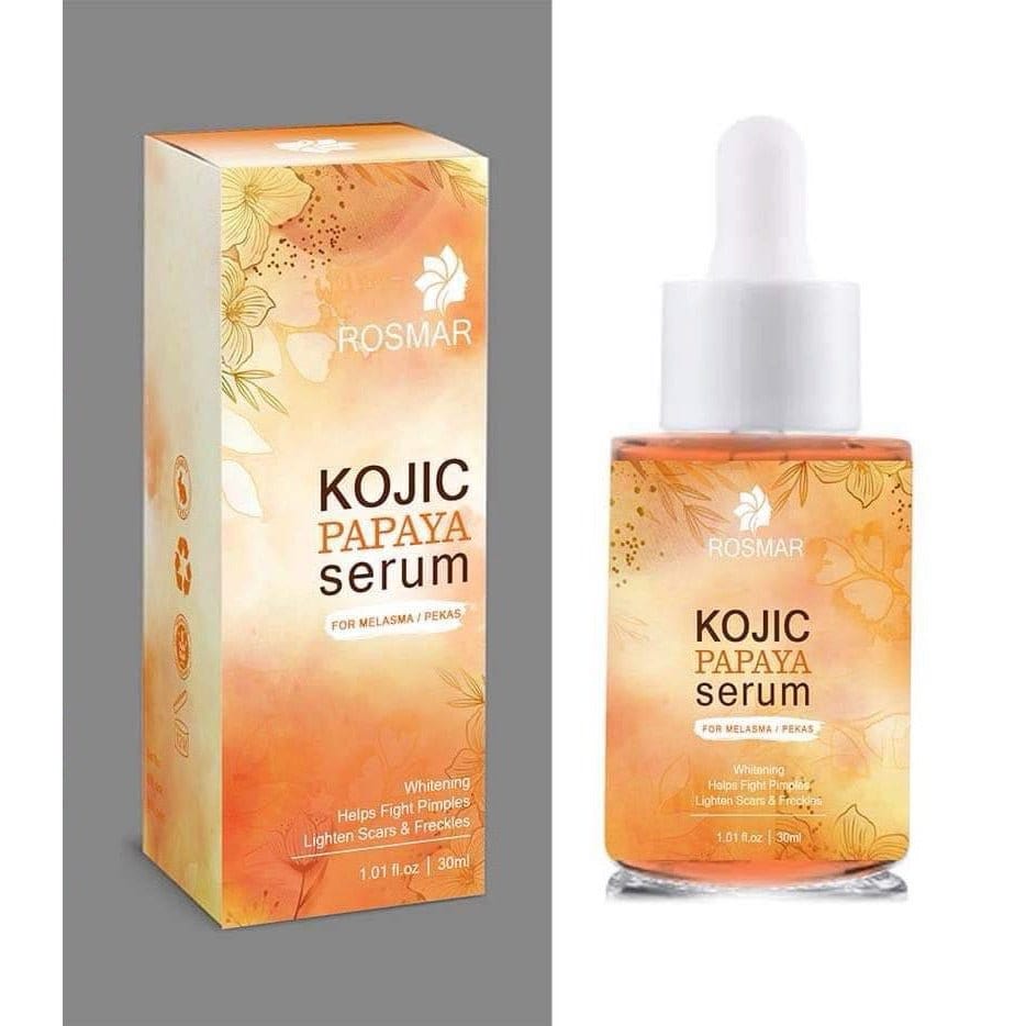 Rosmar Kojic Papaya Serum for Pekas & Melasma | Whitening Dark Spot Remover Rosmar Online Shop