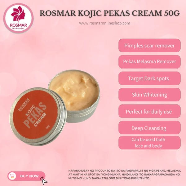 ROSMAR KOJIC PEKAS CREAM 50G PLUS KOJIC SUN PROTECT SUN SPRAY Moisturizers New Product Rosmar Online Shop