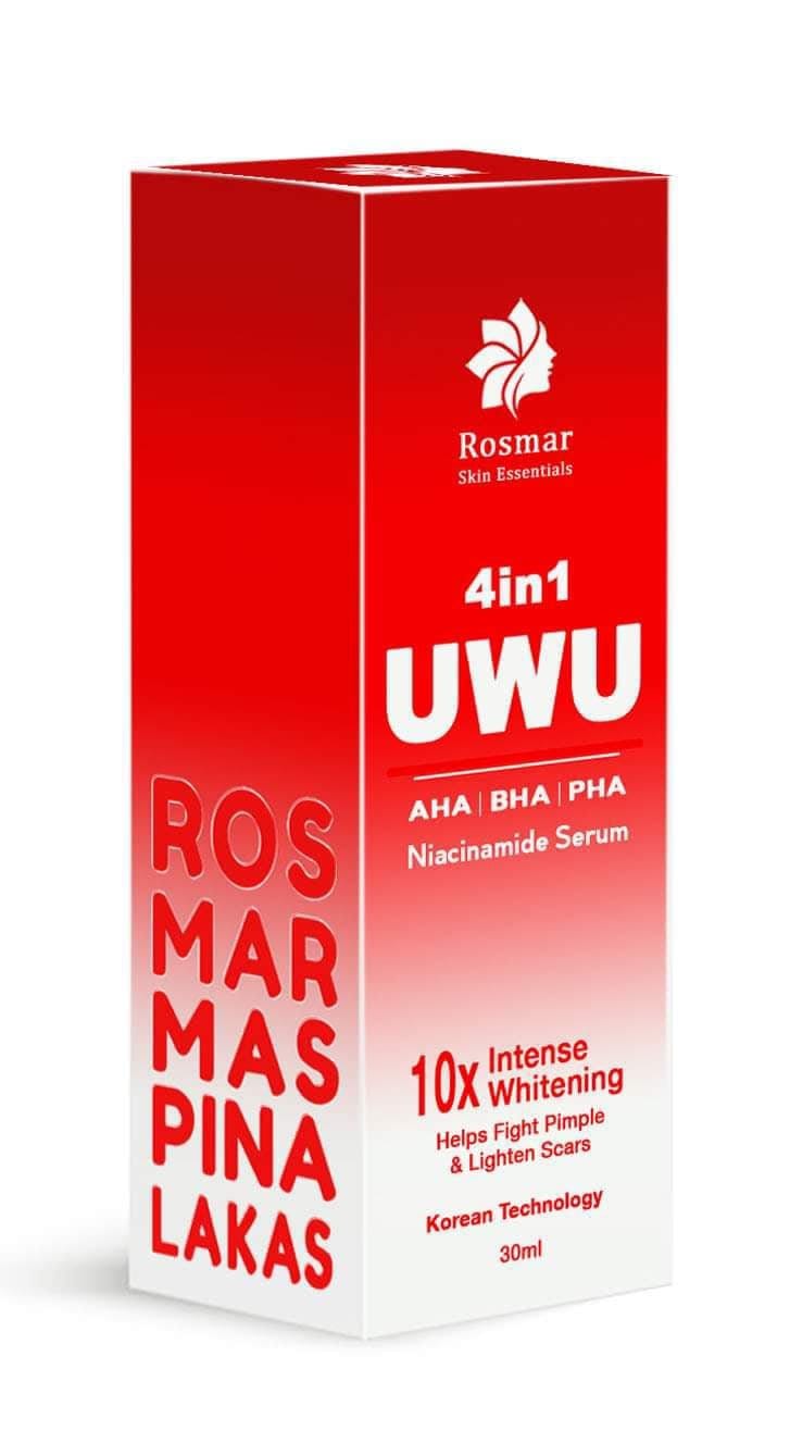 ROSMAR New 4in1 UWU NIACINAMIDE SERUM | AHA BHA & PHA | 30ml Rosmar Online Shop