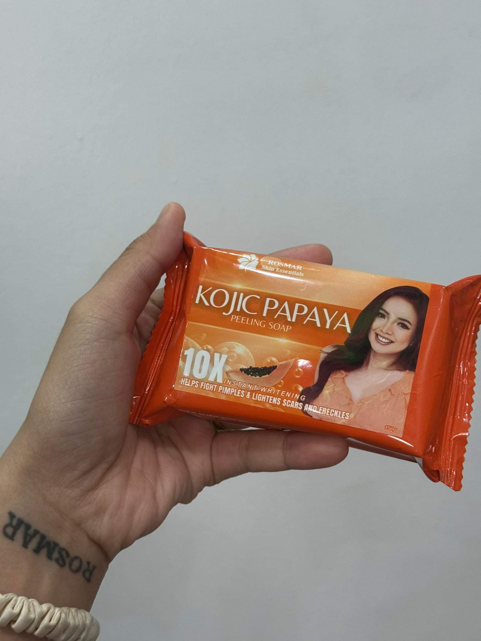 Rosmar Official KojicPeel 10x Instant Peeling Soap 150g Rosmar Online Shop ROSMAR KOJIC PAPAYA PEELING SOAP