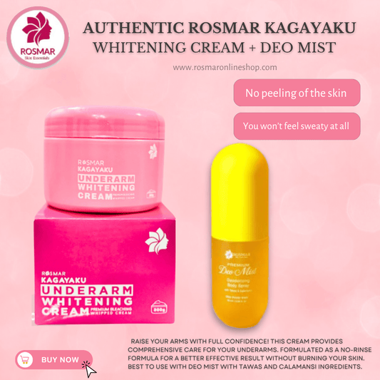 Rosmar Underarm Whitening Cream, Inguinal Butt Cream And Deo Mist Rosmar Online Shop Underarm Cream + Deo Mist